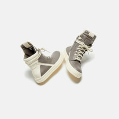 Rick Owens Kids Geobasket - Dust / Milk / Milk Scarpe in Pelle | Kith Dust / Milk / Milk Scarpe in Pelle
