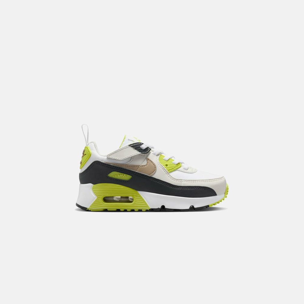 Nike PS Air Max 90 Easyon - White / Khaki / Cyber / Dark Smoke Grey | Kith White / Khaki / Cyber / Dark Smoke Grey