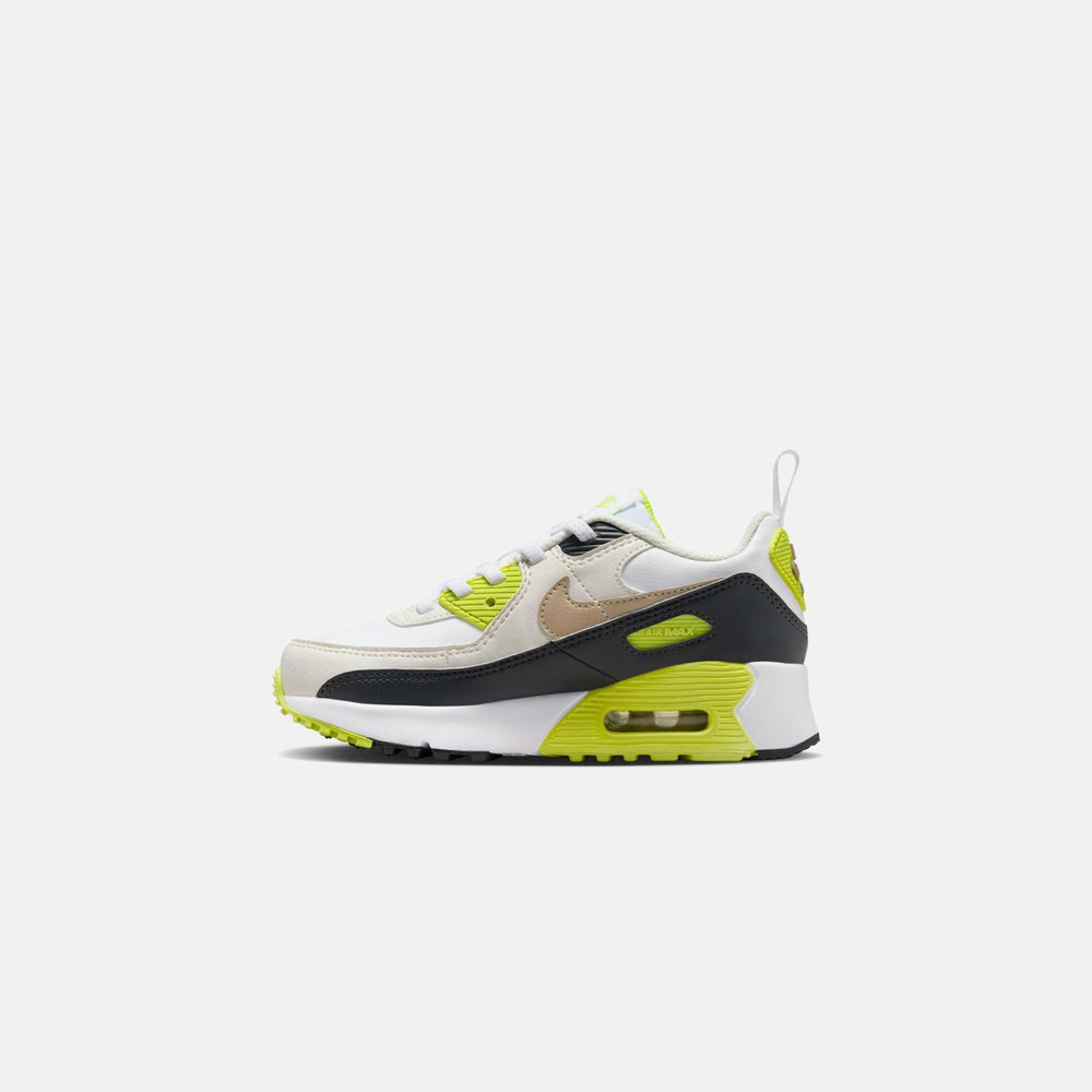 Nike PS Air Max 90 Easyon - White / Khaki / Cyber / Dark Smoke Grey | Kith White / Khaki / Cyber / Dark Smoke Grey