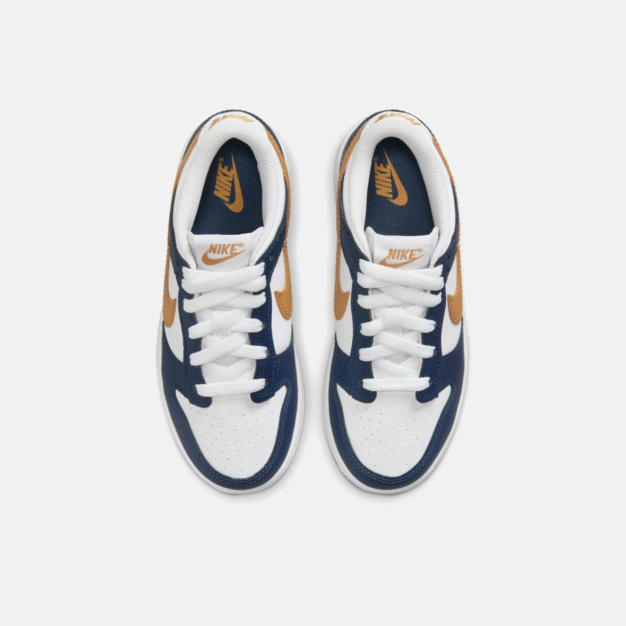 Nike PS Dunk Low - White / Wheat / Midnight Navy | Kith White / Wheat / Midnight Navy