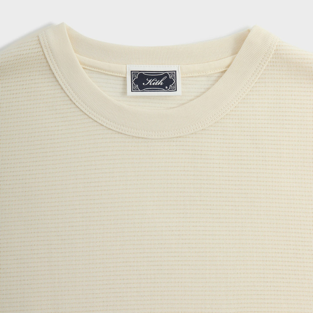Kith Pointelle Mesh Leonard Pocket Tee - Sandrift | Kith Sandrift