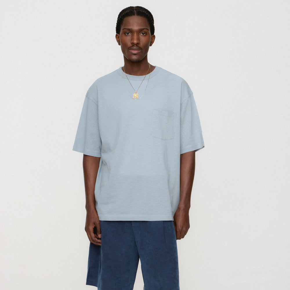 Kith Pointelle Mesh Leonard Pocket Tee - Light Indigo | Kith Light Indigo