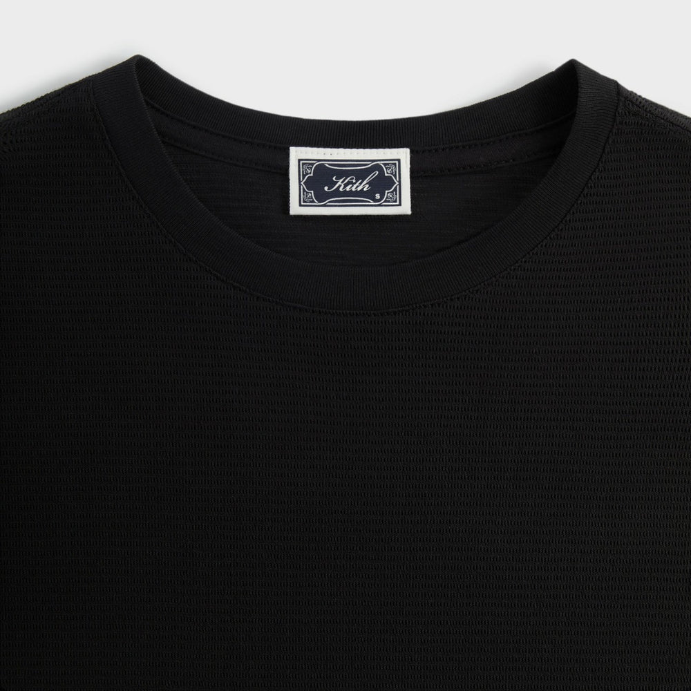 Kith Pointelle Mesh Heathrow Tee - Black | Kith Black
