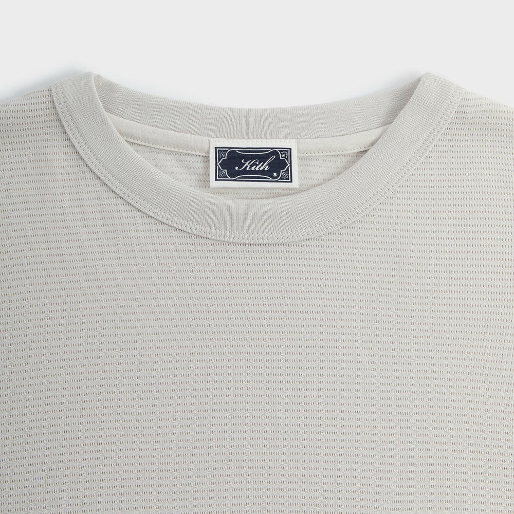Kith Pointelle Mesh Leonard Pocket Tee - Concrete | Kith Concrete