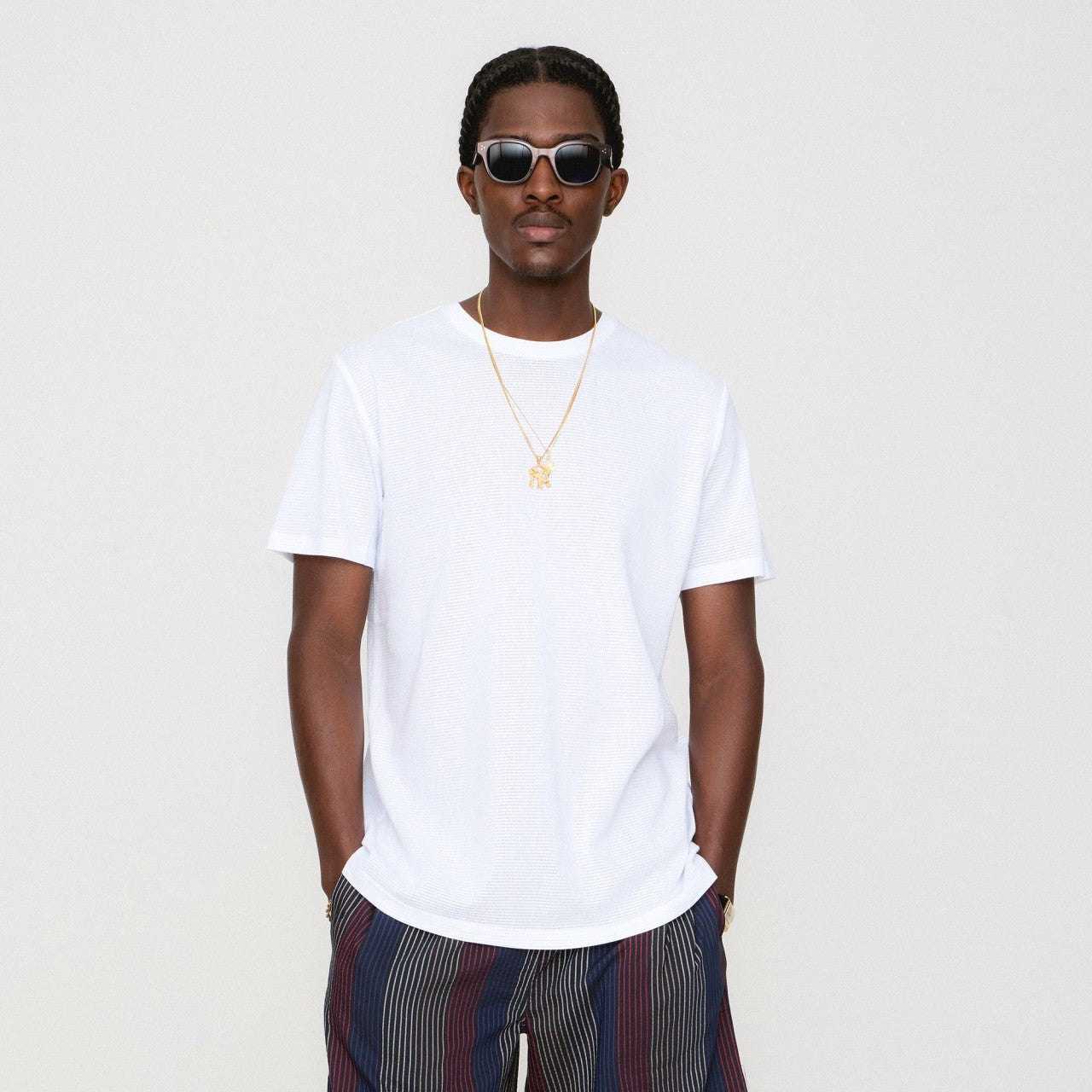 Kith Pointelle Mesh Heathrow Tee - White | Kith White