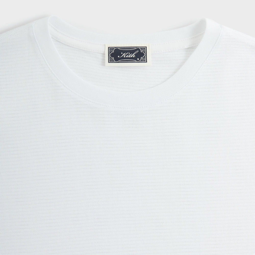 Kith Pointelle Mesh Heathrow Tee - White | Kith White