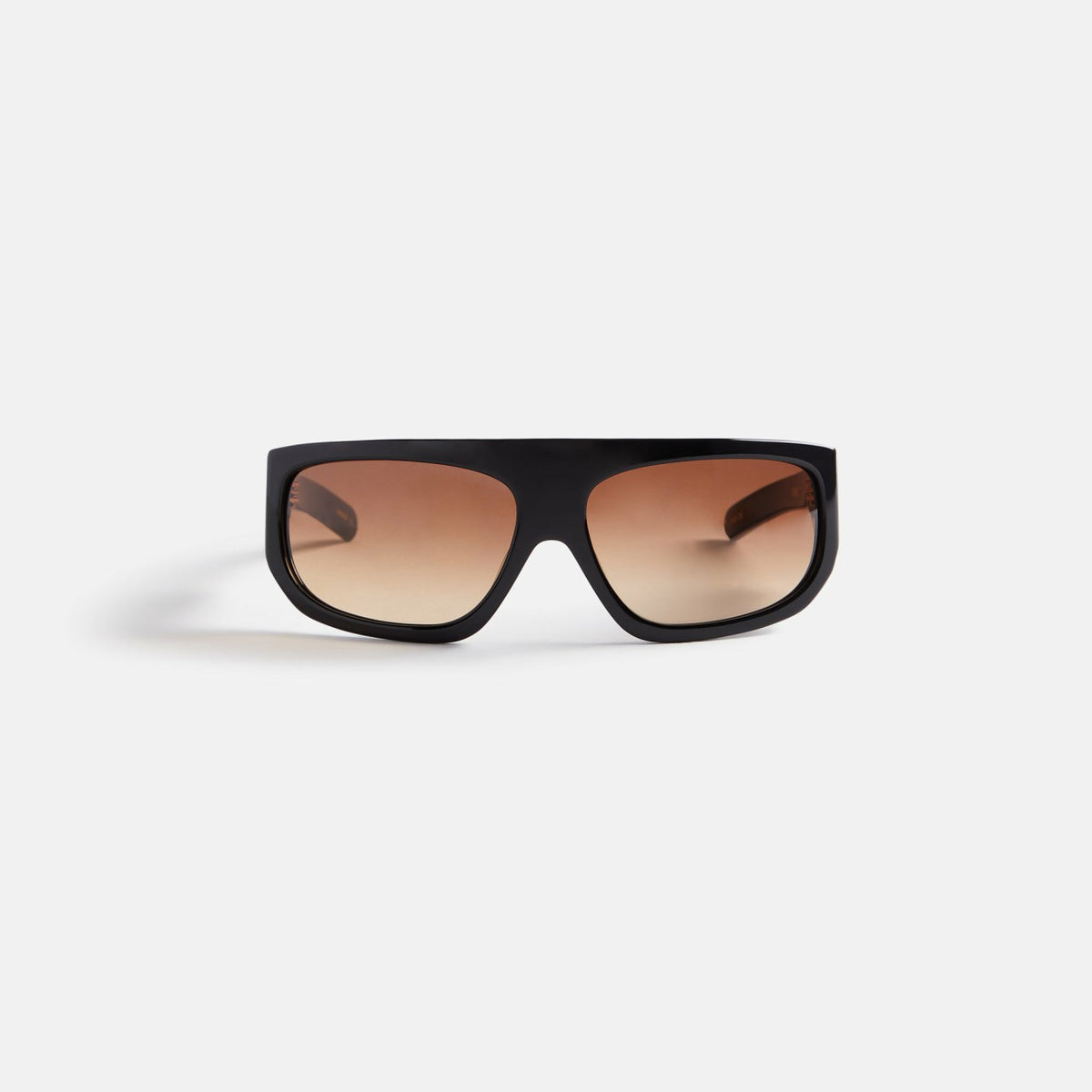 Flatlist Farah Sunglasses - Solid Black / Brown Gradient Lens | Kith Solid Black / Brown Gradient Lens