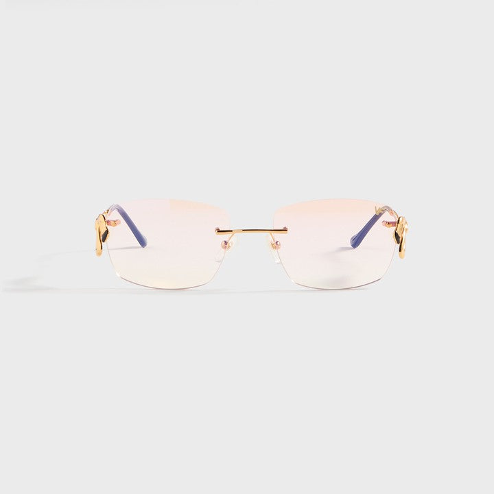 Vintage Frames Flamingo 24KT Yellow Gold - Pink Gradient | Kith Pink Gradient