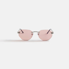 Vintage Frames Detroit Player Drill Mount 24Kt White Gold - Blossom Pi | Kith Blossom Pink