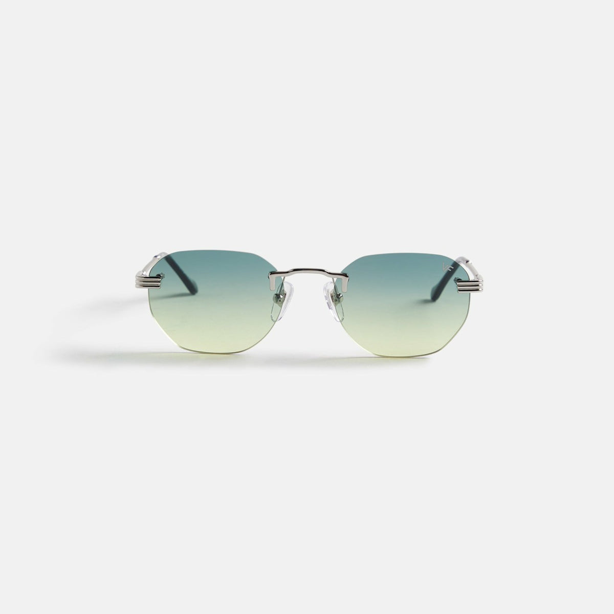 Vintage Frames Detroit Player Drill Mount 24Kt White Gold - Green / Ye | Kith Green / Yellow