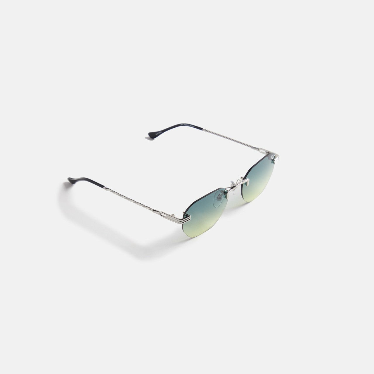 Vintage Frames Detroit Player Drill Mount 24Kt White Gold - Green / Ye | Kith Green / Yellow