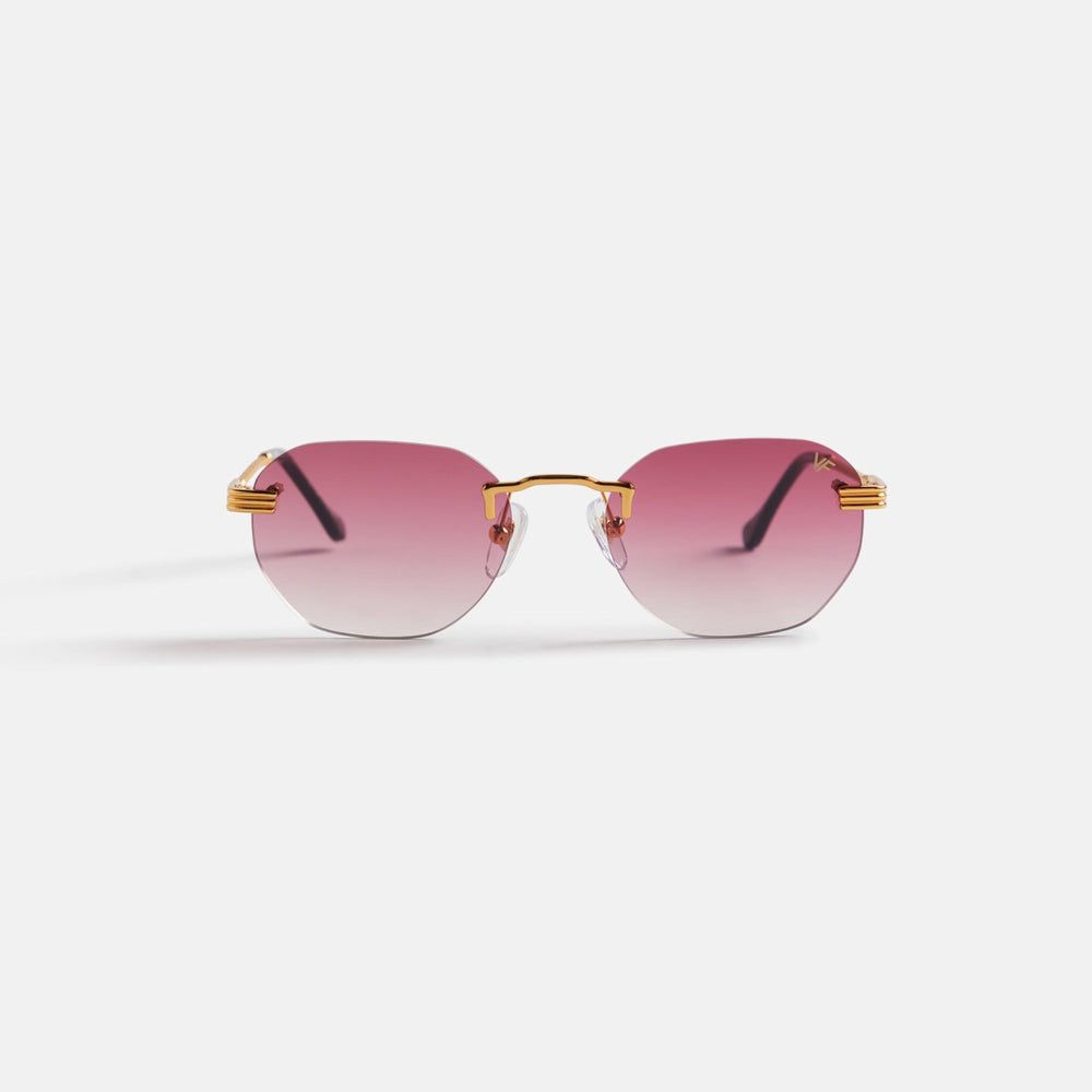 Vintage Frames Detroit Player Drill Mount 24KT Gold - Burgundy Gradien | Kith Burgundy Gradient