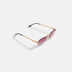Vintage Frames Detroit Player Drill Mount 24KT Gold - Burgundy Gradien | Kith Burgundy Gradient