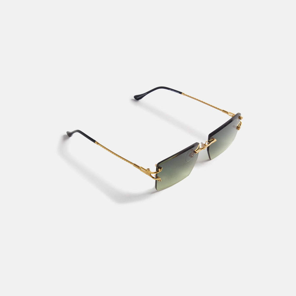 Vintage Frames Icon 24Kt Yellow Gold - Green / Yellow Gradient | Kith Green / Yellow Gradient