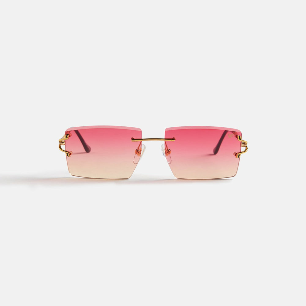 Vintage Frames Icon 24KT Yellow Gold - Lychee Gradient | Kith Lychee Gradient