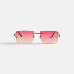Vintage Frames Icon 24KT Yellow Gold - Lychee Gradient | Kith Lychee Gradient