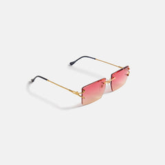 Vintage Frames Icon 24KT Yellow Gold - Lychee Gradient | Kith Lychee Gradient