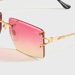 Vintage Frames Icon 24KT Yellow Gold - Lychee Gradient | Kith Lychee Gradient