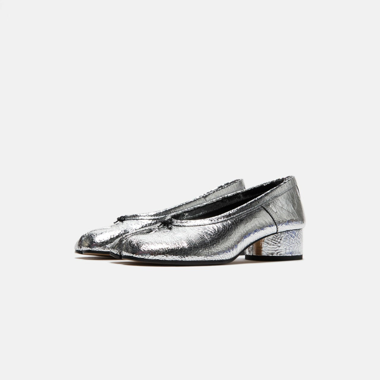 Maison Margiela Tabi New Ballerina Flats - Broken Mirror Silver | Kith Broken Mirror Silver