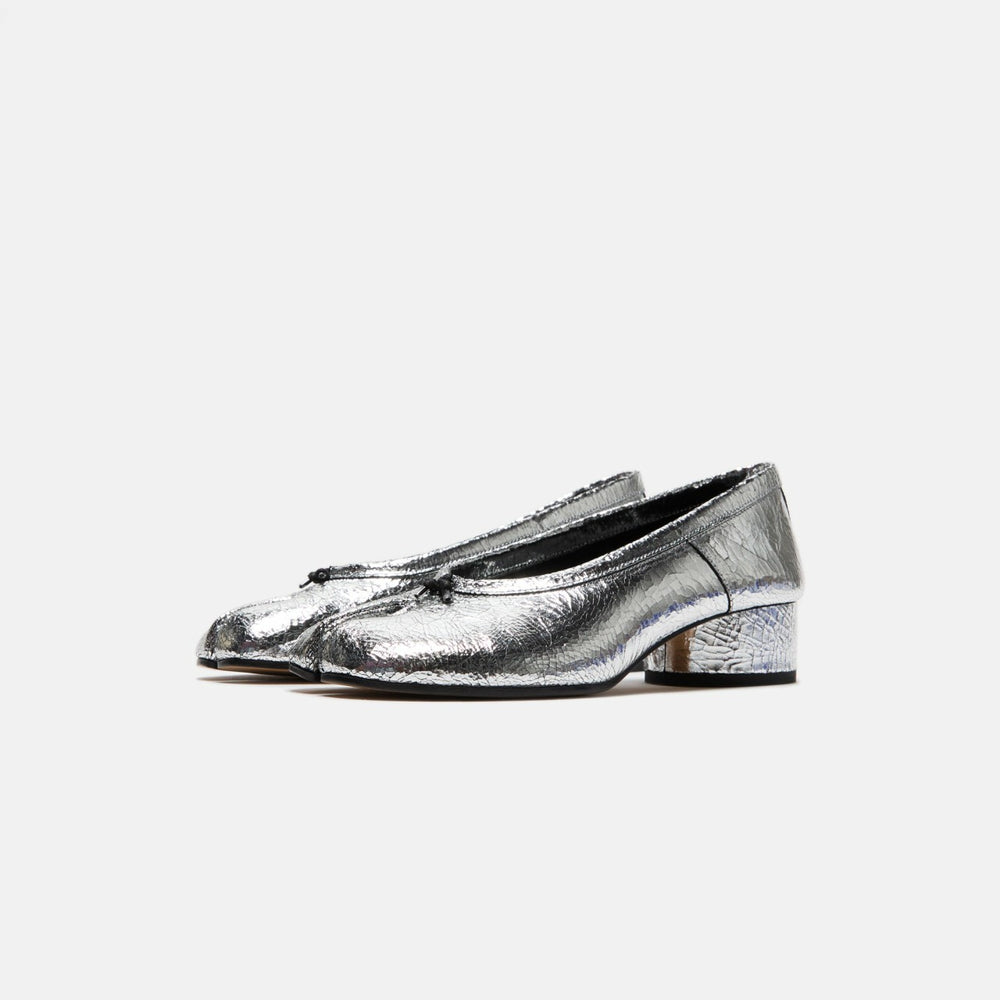 Maison Margiela Tabi New Ballerina Flats - Broken Mirror Silver | Kith Broken Mirror Silver