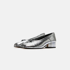 Maison Margiela Tabi New Ballerina Flats - Broken Mirror Silver | Kith Broken Mirror Silver