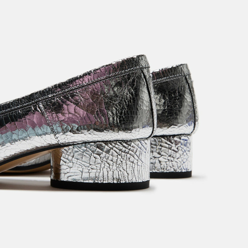 Maison Margiela Tabi New Ballerina Flats - Broken Mirror Silver | Kith Broken Mirror Silver