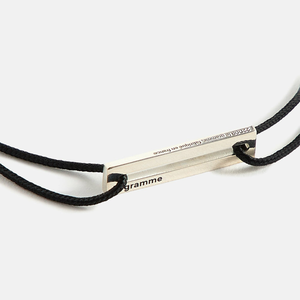 Le Gramme 1.7g Cord Bracelet - Black / Silver | Kith Black / Silver