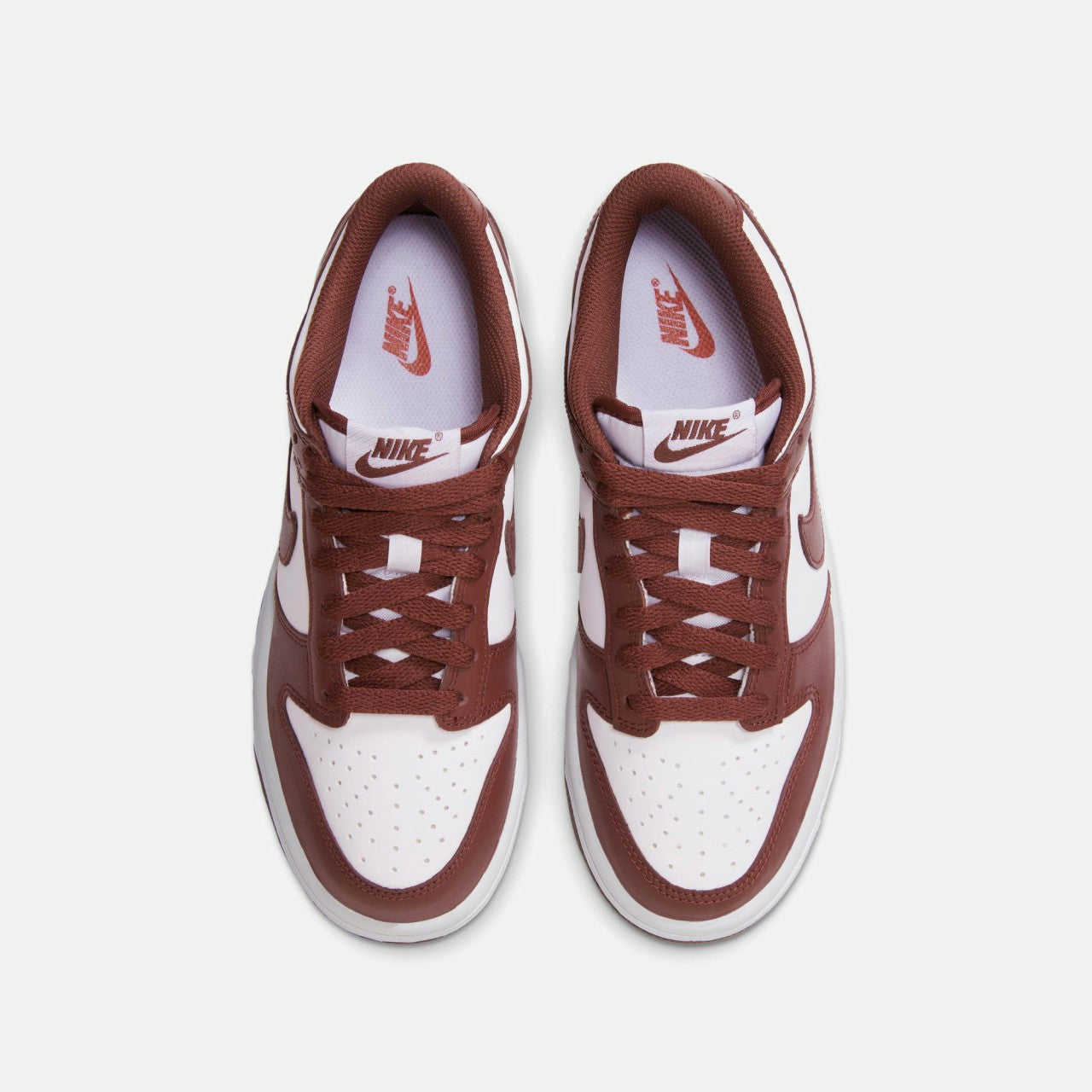 Nike GS Dunk Low - White / Gym Red / Redwood | Kith White / Gym Red / Redwood