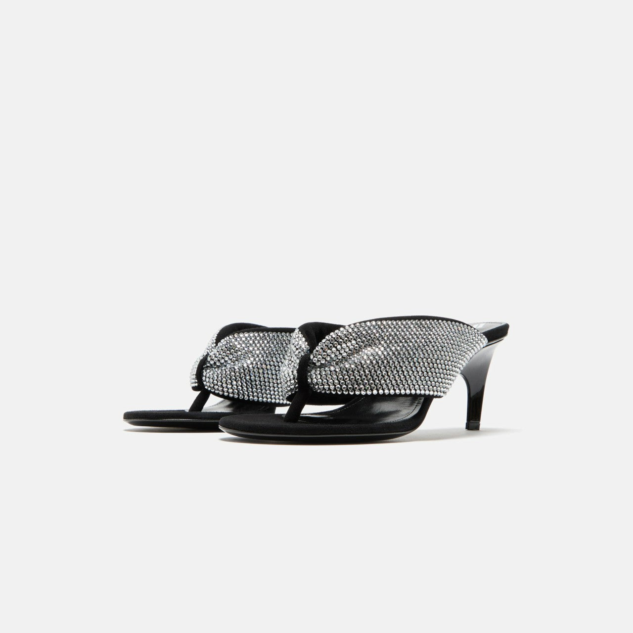 The Attico Rem 60mm Sandal - Silver / Black | Kith Silver / Black
