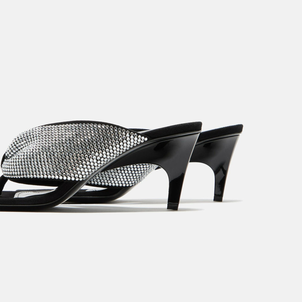 The Attico Rem 60mm Sandal - Silver / Black | Kith Silver / Black
