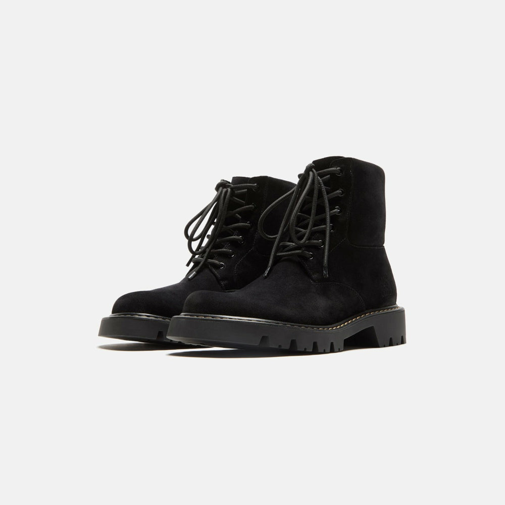 Loewe Sierra Combat Ankle Boot - Black / Medium Tabacco | Kith Black / Medium Tabacco