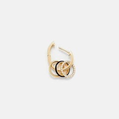 Yvonne Leon Double Creole Bouee Couleur PM Earring - Gold | Kith Gold
