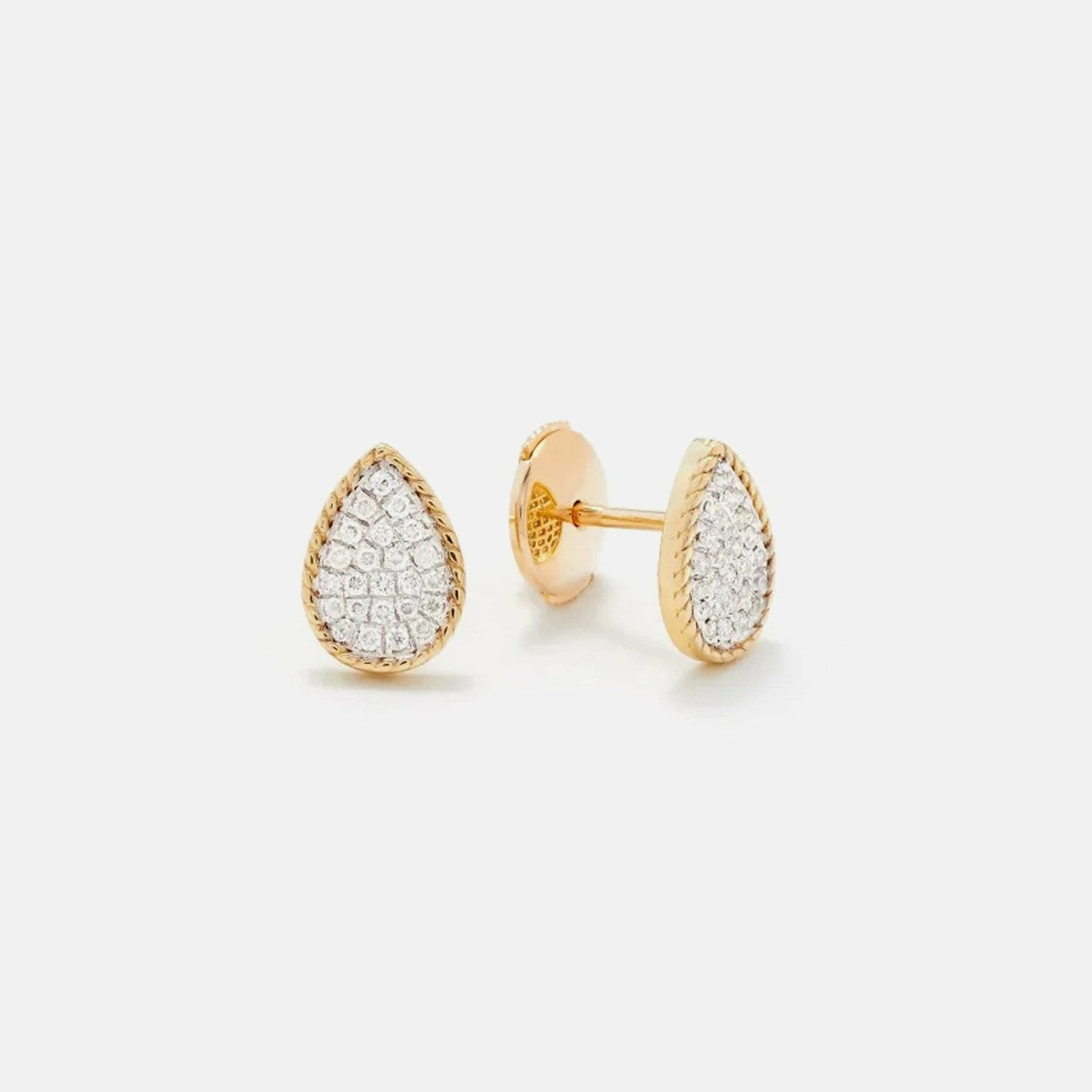 Yvonne Leon Baby Puces Poire Diamond Earrings | Kith