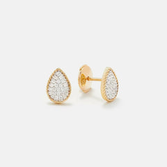 Yvonne Leon Baby Puces Poire Diamond Earrings | Kith
