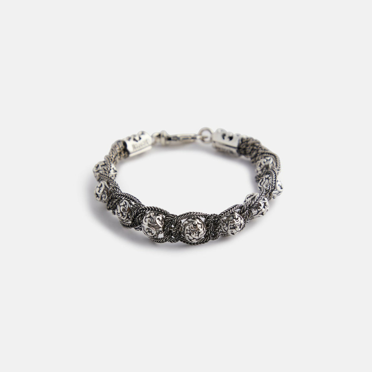 Emanuele Bicocchi Arabesque Shamballa Bracelet - Silver | Kith Silver