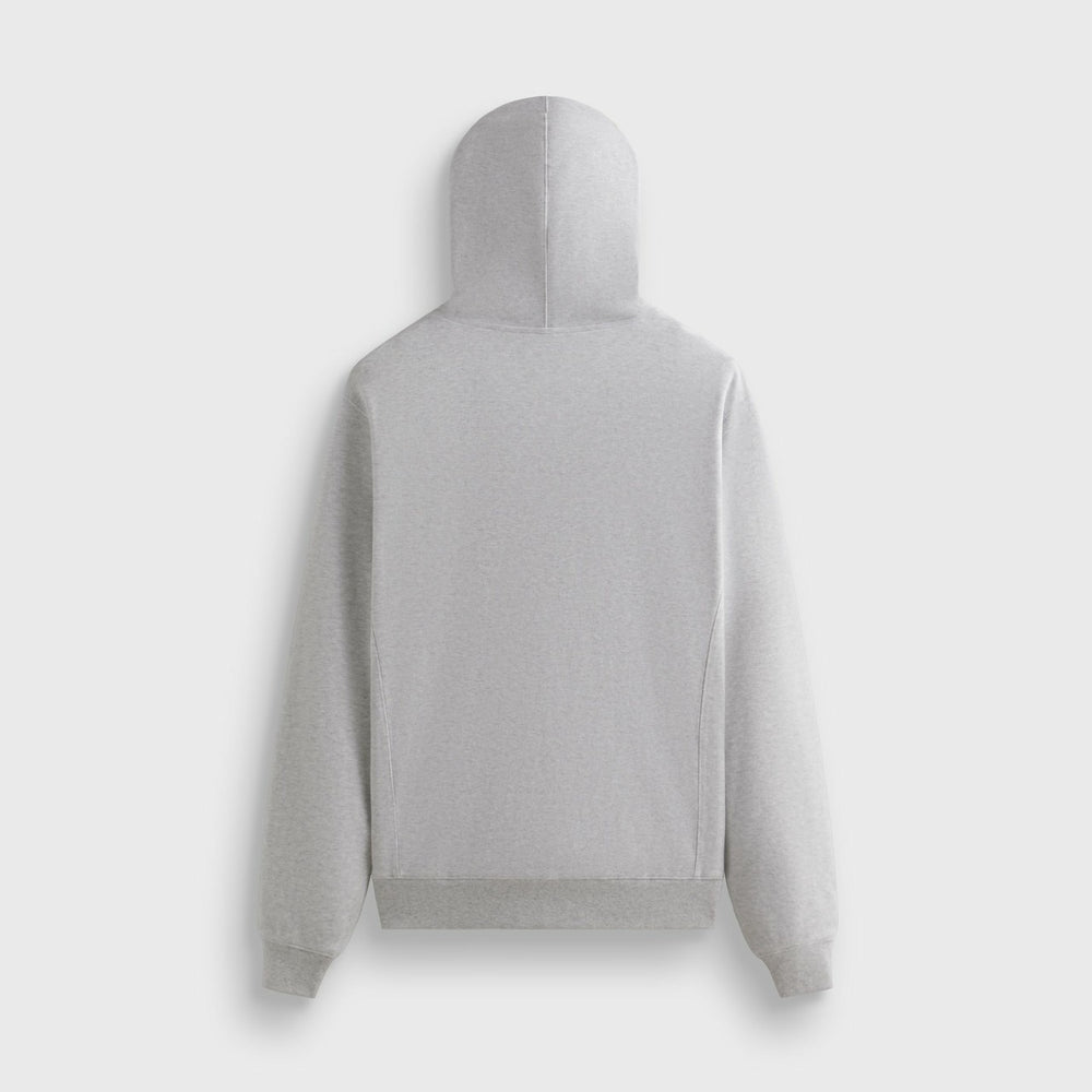 Kith Interlock Williams V Full Zip Hoodie - Light Heather Grey | Kith Light Heather Grey