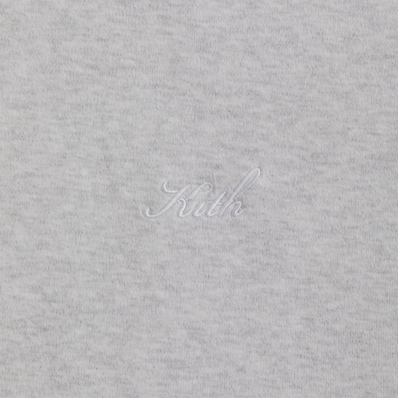 Kith Interlock Williams V Full Zip Hoodie - Light Heather Grey | Kith Light Heather Grey