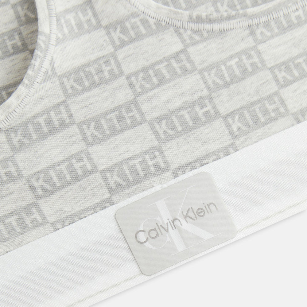 Kith Women for Calvin Klein Classic Bralette - Light Heather Grey | Kith Light Heather Grey