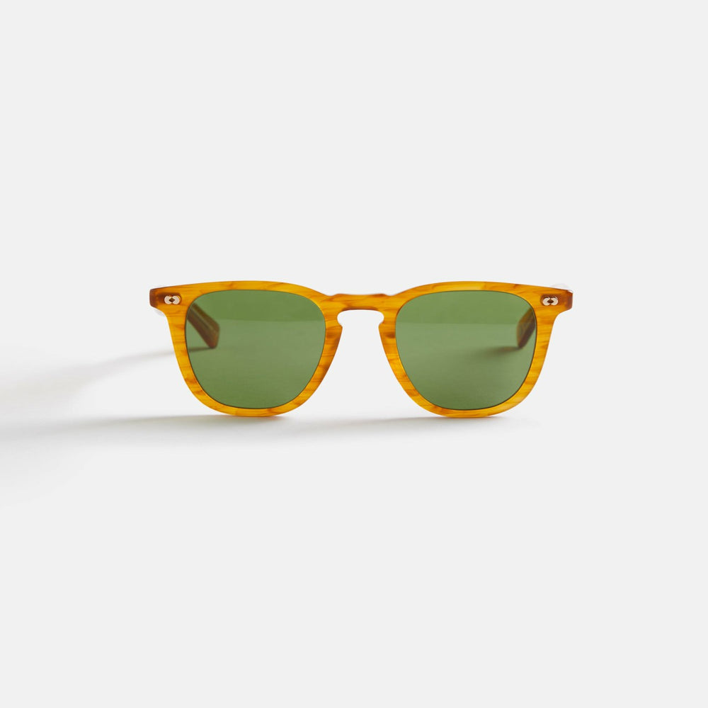 Garrett Leight Brooks X Sun Sunglasses - Butterscotch / Pure Green | Kith Butterscotch / Pure Green