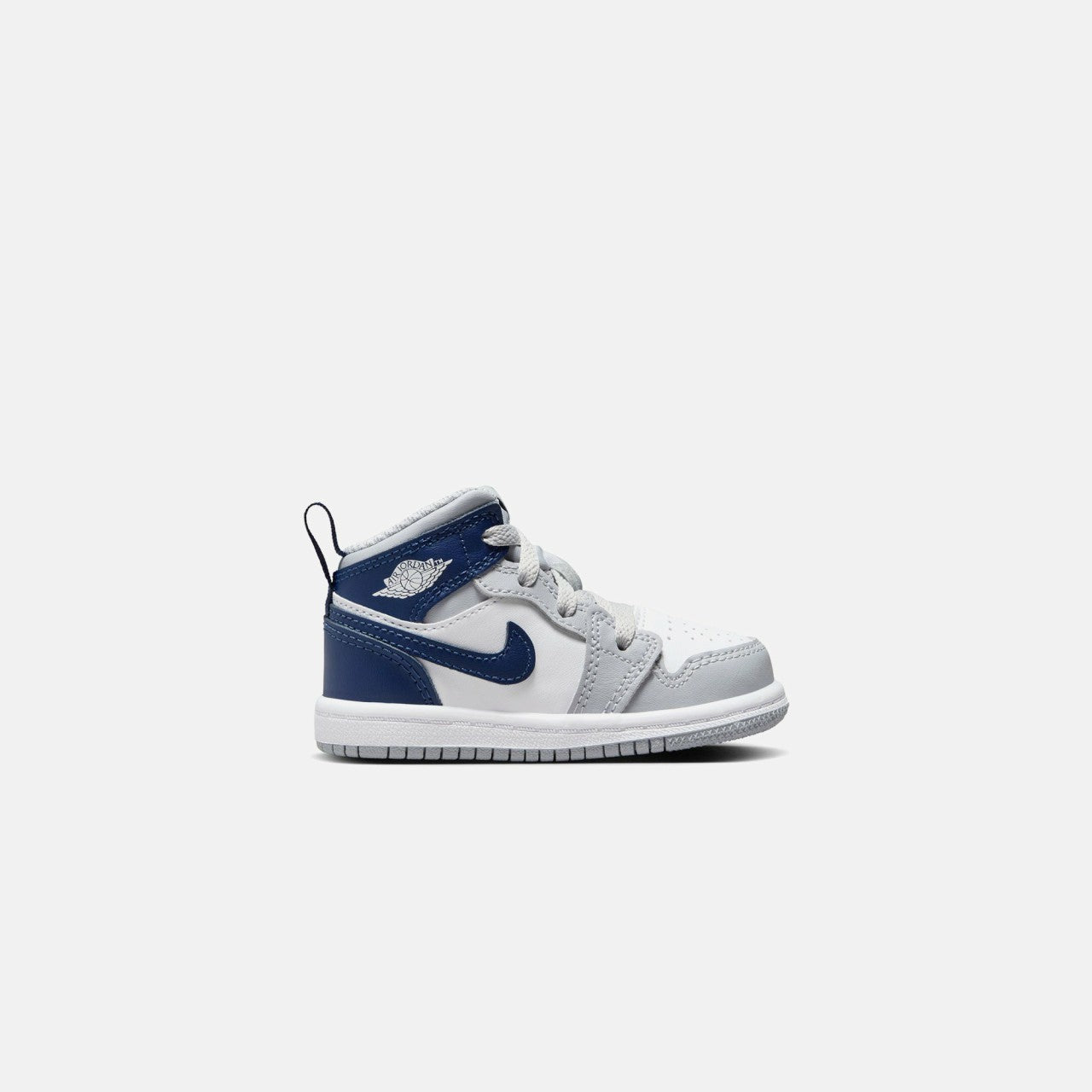 Jordan TD Air Jordan 1 Mid - White / Midnight Navy / Wolf Grey | Kith White / Midnight Navy / Wolf Grey
