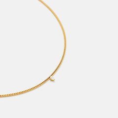 Yvonne Leon Collier Gourmette Flottant Diamant Poire - Yellow | Kith Yellow
