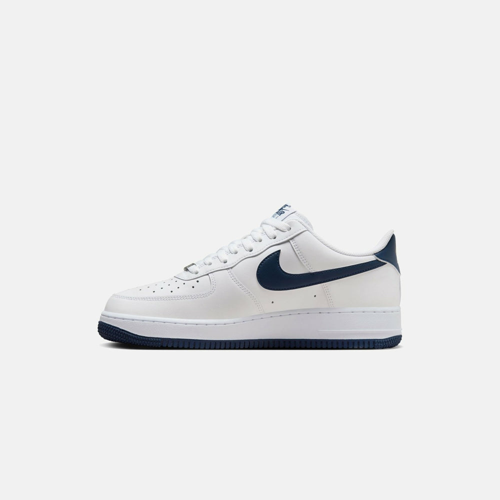 Nike Air Force 1 '07 - White / Midnight Navy / White | Kith White / Midnight Navy / White