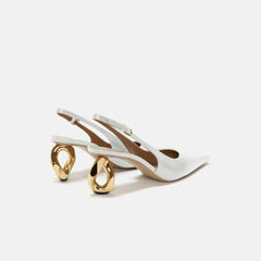 JW Anderson Sandal Chain Heel - Off White | Kith Off White