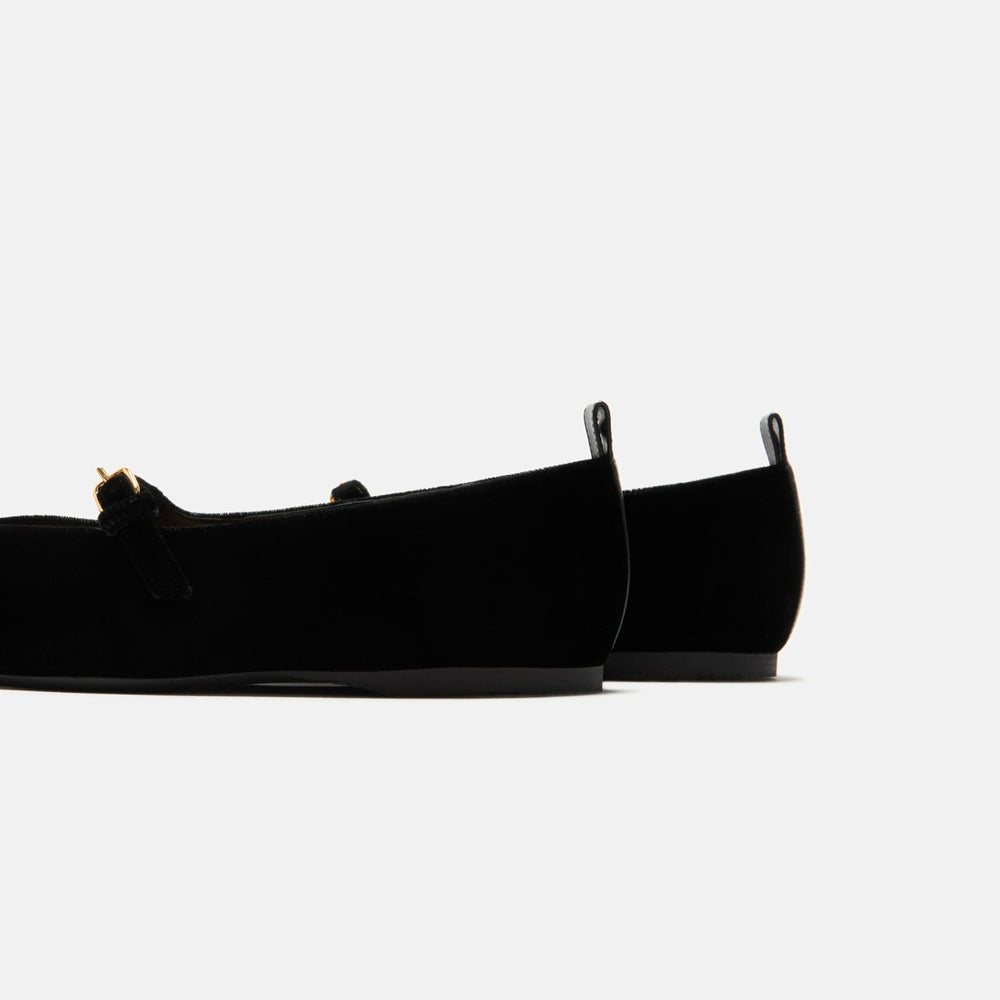 JW Anderson Velvet Ballerina - Black | Kith Black