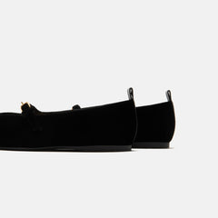 JW Anderson Velvet Ballerina - Black | Kith Black