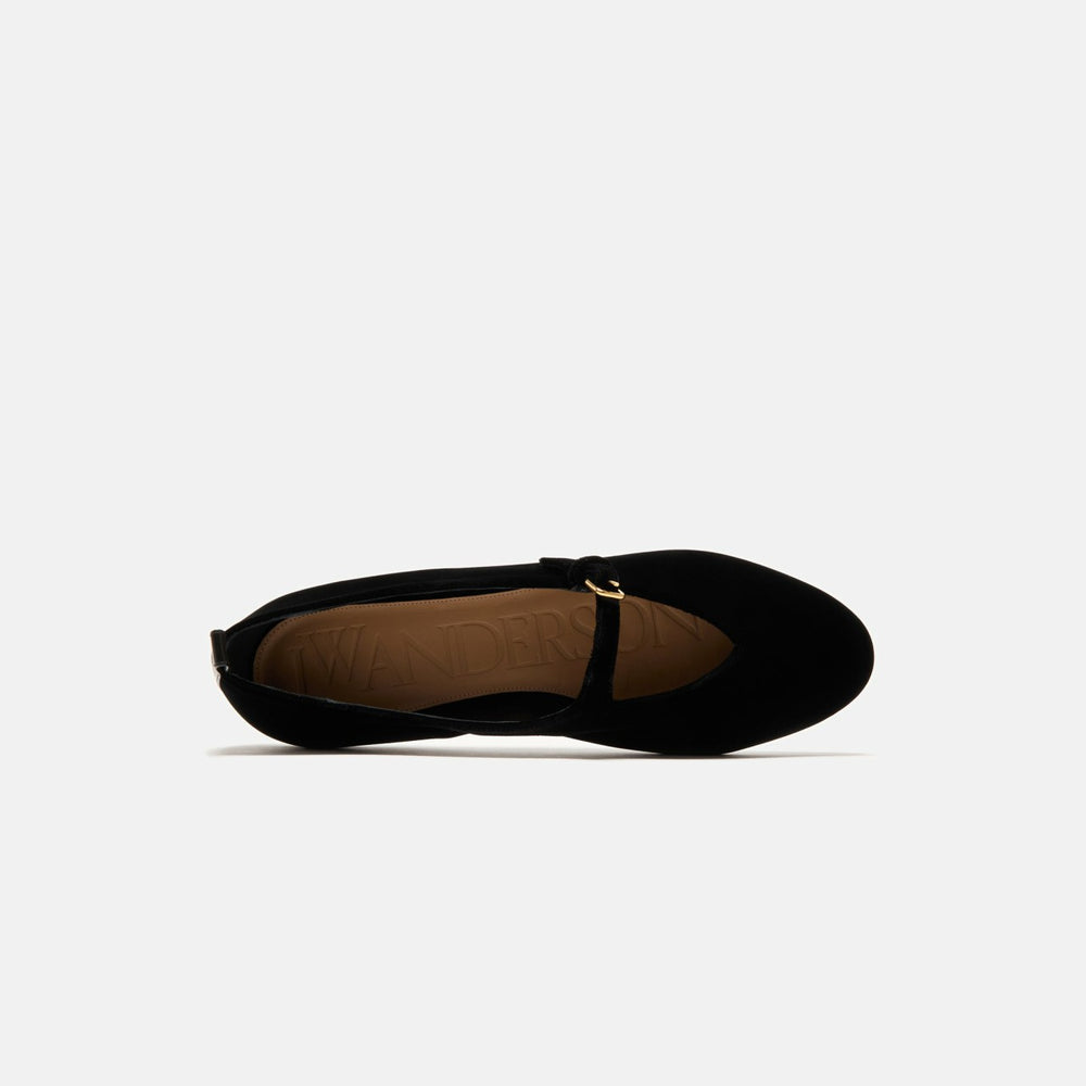 JW Anderson Velvet Ballerina - Black | Kith Black