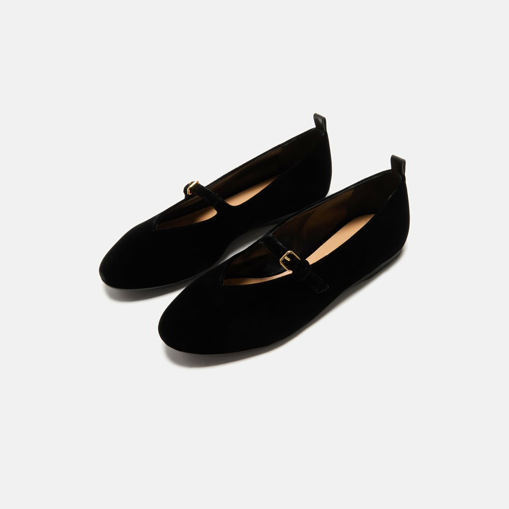 JW Anderson Velvet Ballerina - Black | Kith Black