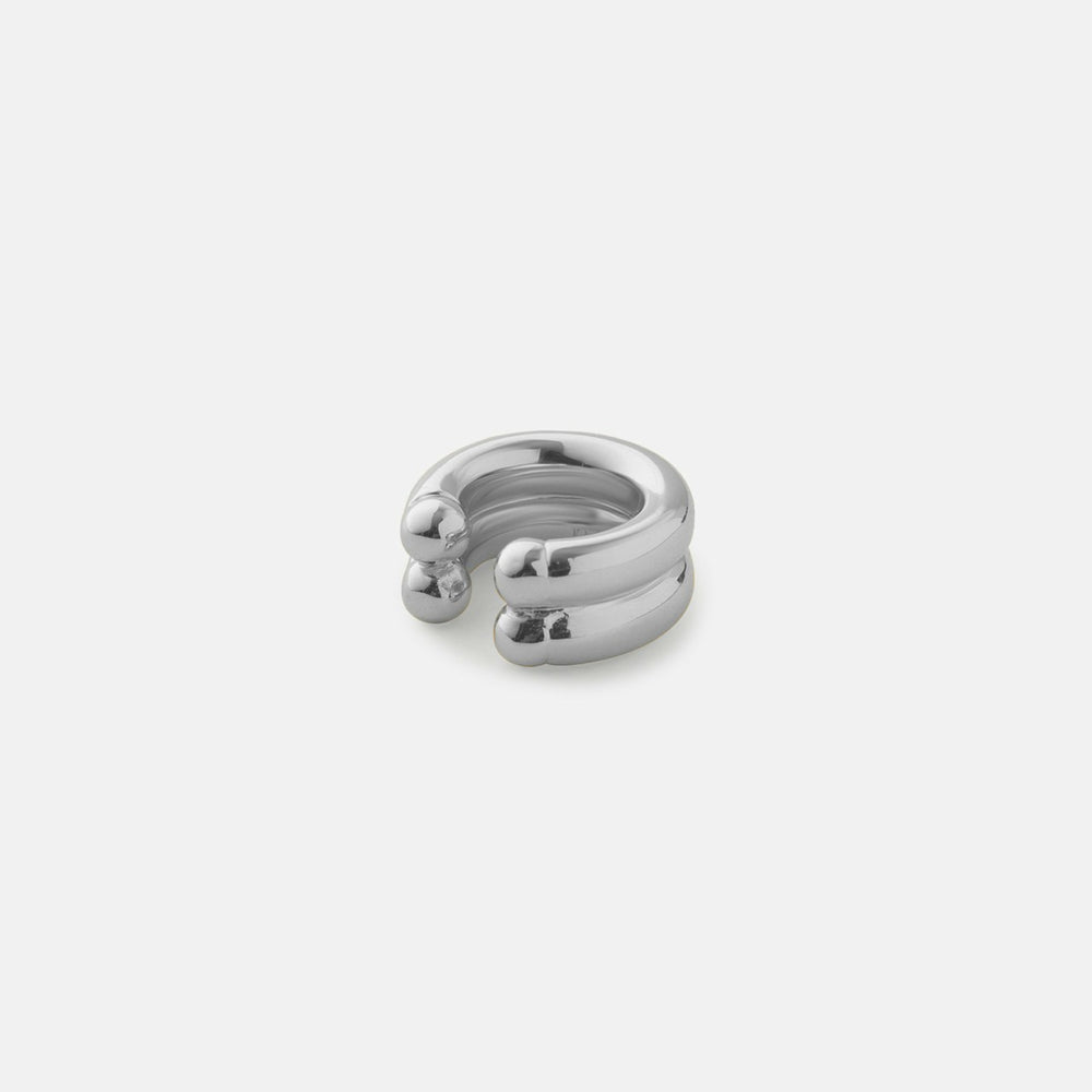 Eliou Double Regina Ear Cuff - Silver | Kith Silver