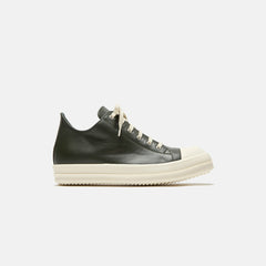 Rick Owens Scarpe Leather Sneakers - Forest / Milk | Kith Forest / Milk