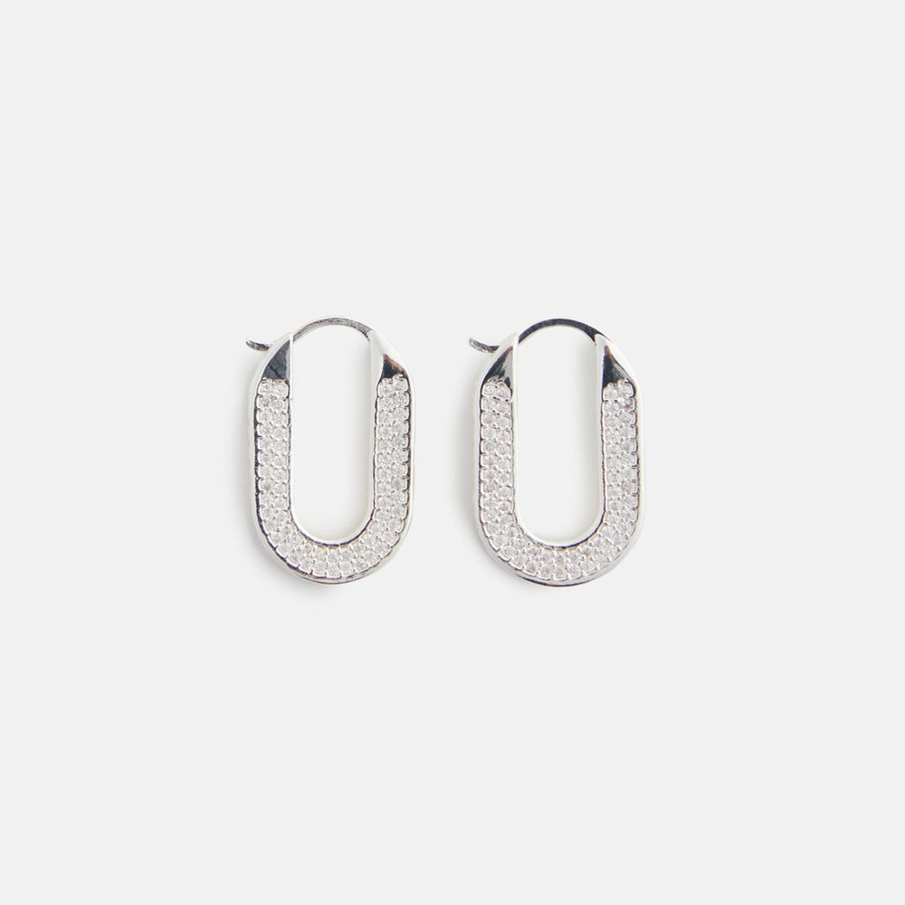 Crystal Haze Travel Gift Hoops - Silver | Kith Silver